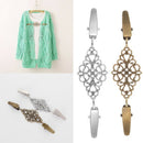 2Pcs Women Cardigan Sweater Blouse Pin Shawl Brooch Clips Shirt Collar Retr M1F3