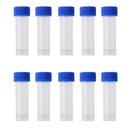 10pcs 5ml Graduated Cryovial Test Tube Sample with Screw Cap