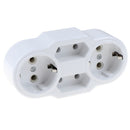 Plugs Adapter Multiple plugs Distributor Multiconnectors 4 -fold Euro connector-