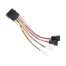 IDE 4-Pin To 4X 3-Pin TX3 Case Cooling Fan Power Adapter Converter Cable FT BX