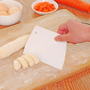 1pc Plastic Dough Cake Scraper Plain Smooth Jagged Edge Spatulas Cutters3C