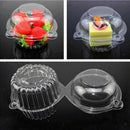 100Pcs Cup A Cake Clear Pod Muffin Container