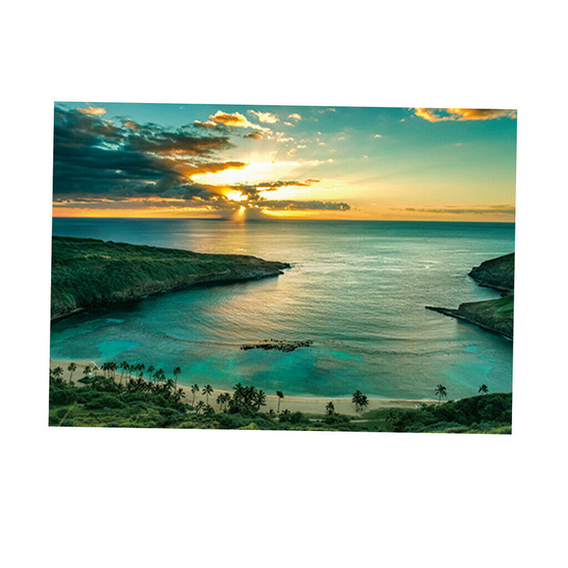 Aquarium Background Sunset Poster   Tank Wallpaper Ornament 122x46cm