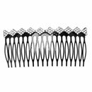 Plastic Decorative Comb Women Lady Rhinestone Hair Clip Comb Slide Hair Cli G8T6