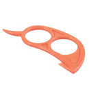 4 x Orange Opener Peeler Slicer Cutter Plastic Lemon Citrus Fruit Skin Remo U1O2