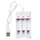 1Pc Universal 3 Slot AA/AAA Rechargeable Battery Charger Adapter USB  OZ
