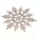 Christmas Snowflake Ornaments Sprinkles Tree Pendant 24 Pieces (Champagne) A