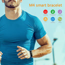 M4 0.96 inch IPS Touch Smart Bracelet Heart Rate Fitness Tracker (Blue) A