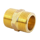Brass 3/4 inch PT to 3/4 inch PT Male Thread Hex Nipple Piping Quick Couple