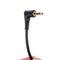 Audio stereo 3.5mm 3pole  male to female 90degree right angled extension cable F