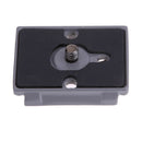Black Camera 323 Quick Release Adapter with Manfrotto 200PL-14 Compat Plate