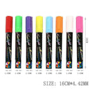 8PCS Liquid Chalk Pens Marker Reversible Neon Colours 6mm G Wipe K9Q0 Clean V5V3