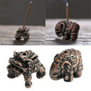 Chinese Fairy China Unicorn Incense Burner Stick Holder Case Ornament 2Pcs