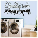 5X("Laundry Room" laundry room decoration carved wall stickers can remove  Z9T1)