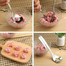 Meatball Maker Non-stick Stainless Steel Meat Baller Spoon Meat Kitchen Ute N4J9