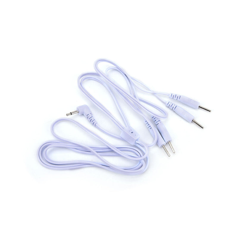 Electrode Lead Wires Cable for Tens Massager 2.5mm Connection with 4 Patches  TE