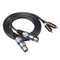 1.5m 4.9ft Copper Dual XLR Female to Dual RCA Male Audio Signal Patch Cable SN9F