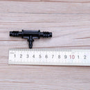 10pcs Tee Connector Use in 8/11mm Tube Change in 4/7mm Barbed Connector A