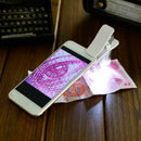 Portable 60X Mobile Phone Camera LED UV Clip Magnifier Microscope Micro Lens