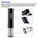 Electric Wine Bottle Opener  With Pourer Foil Cutter Vacuum Stopper SetB Gw