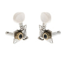 Finest 4Pcs 2L2R Opened Tuning Pegs Machine Heads for Ukulele Hawaii Guitar