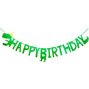 happy birthday dinosaur theme paper banner hanging bunting party Xmas diy dec BX