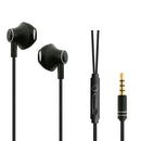 Sports Headphone Universal Phone Metal Headphones Ear Style(Black)