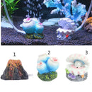 Super Underwater Volcano Aquarium Ornament Fish Tank Air Stone Tropical Fish