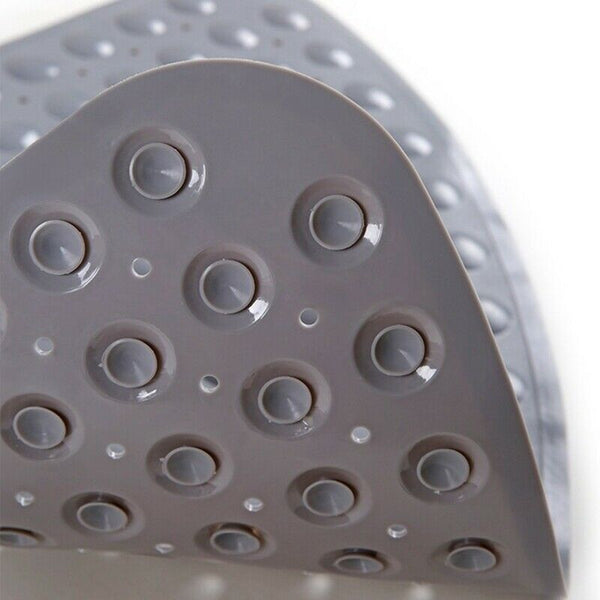 Corner Shower Mat Sector Rubber Anti-Slip Quadrant Bath Mat Anti-Bacterial  O7K3