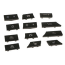 12 Button Key Caps Kit A/C Heater Switch Assorted Fits BMW 5 6 7 F10 F12 F01