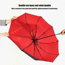 Automatic Folding Umbrella Windproof Double Layer Inverted Reverse UV Protect