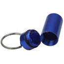 5 Pcs Mini Waterproof Aluminum Medicine KeyChain Holder Pill Box
