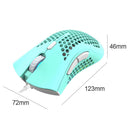 Q8 RGB LED USB Wired Hollowed Mouse 7200dpi 7 Buttons Gaming Mice (Blue)