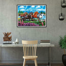 5D DIY Full Drill Diamond Painting Horse Embroidery Mosaic Craft Kit (w701)