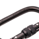 25KN Screw Locking Carabiner Rock Climbing Rappelling Rescue Mountaineering