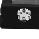 Velvet Jewelry Necklace Earringing Storage Display Box Case Woman Gift Black