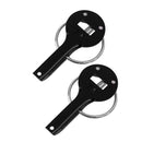 Set of Racing Sport Car Alloy Bonnet Hood Pin Lock Down Kit Universal Black