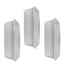 3Pcs Aluminum Rectangular Baking Mold Cake Mould for Bakery Home Newest Useful