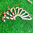 100 Pcs Christmas TREE Hanging Candy Cane Ornaments Festival Party Xmas Tre C3L1