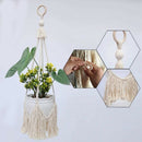 Plant Hanger 100% Handmade Cotton Rope Plant Basket Holder for Pots/Fish Ta A9X1