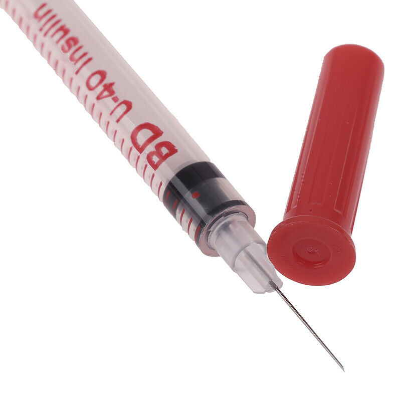 20pcs1ml Disposable Plastic Liquid Dispenser Syringe Needle injection insulinFT