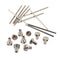 10 Sets Guitar Spoke Wheel Truss Rod Nut Hat Shape with Steel Bar for Guitar