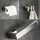 3 Piece Bathroom Accessories Set - Towel Ring, Toilet Paper Holder, Coat Ho