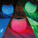 LED Ceramic Stone Solar Powered Light Table Garden Lamp Outdoor Ceramics G7V8