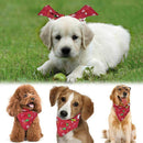 2Pcs Dog Bandana Christmas Costume Pet Santa Pattern e Scarf Cat Bandana ForG7Z8