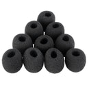 10 X Black Sponge Microphone Cover Mic Cover Lavalier Lapel Microphone