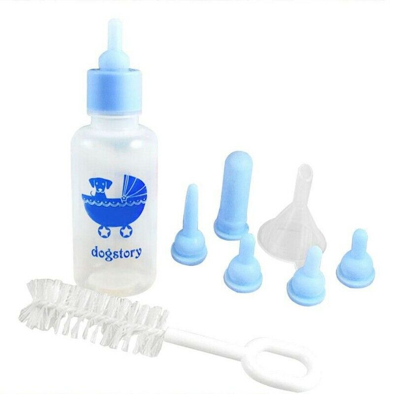 Pet Nurser Nursing Feeding Silicone Bottle Kits with Replacement Nipples,Mi L1Q1