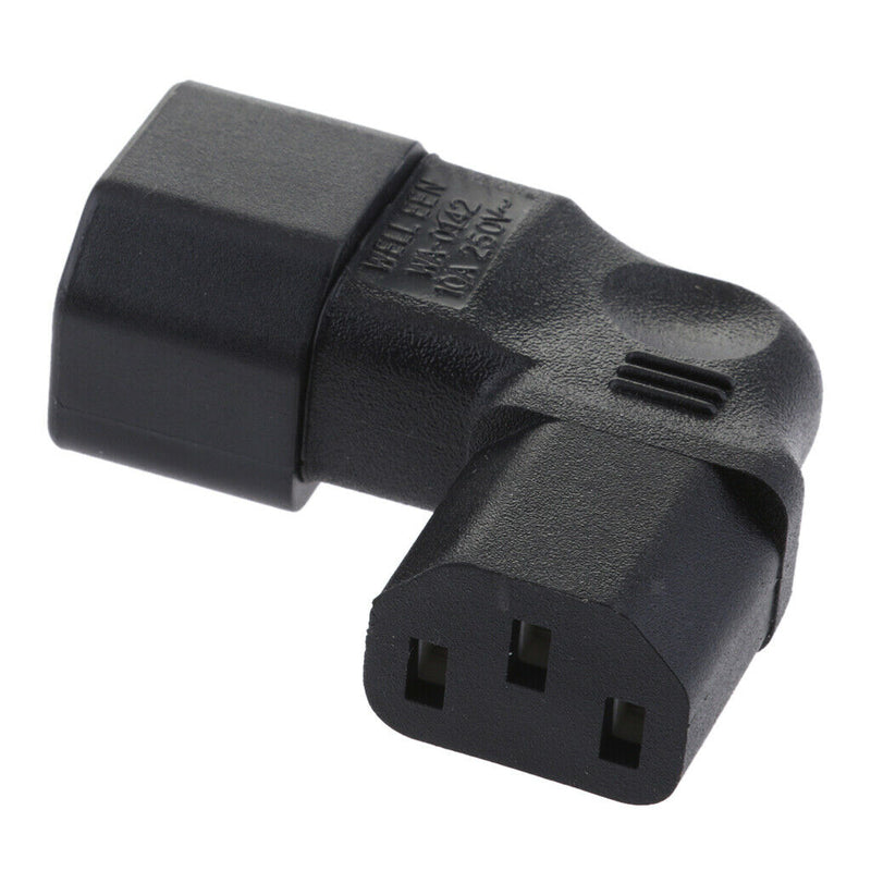 High Performance Male 90 Degree IEC 320 C14 To Female C13, Additional Cable