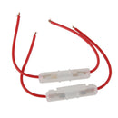 2pcs Motorcycle Motorbike In-Line Glass Tube 15 AMP Lead Wire Fuse Holder Box