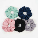 10PCs Hair Scrunchies Pack Satin Scrunchy Bands Elastic Ponytail Holder F. Women
